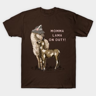 Momma Lama on Duty! T-Shirt